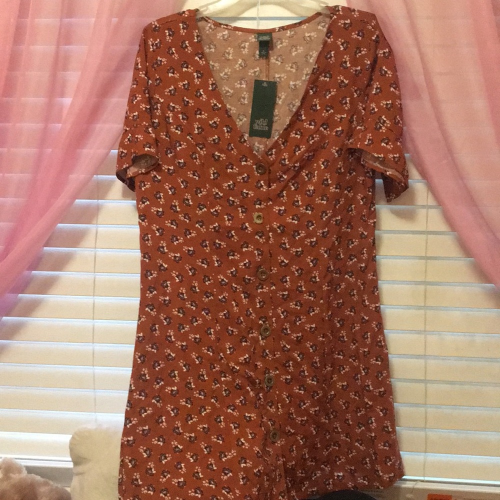 Floral Button Up Dress